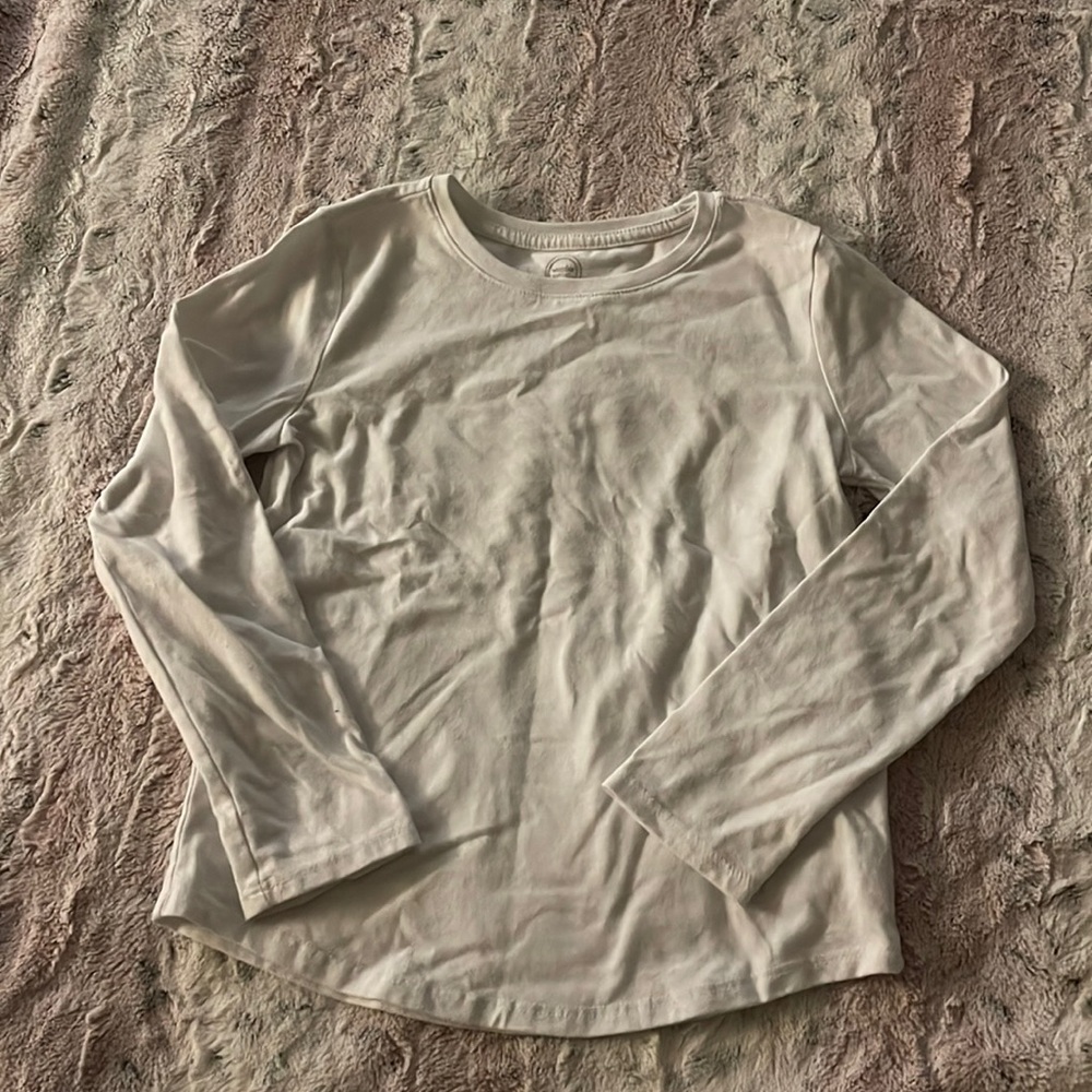 White Wonder Nation Long sleeve kids shirt size M(7-8)
